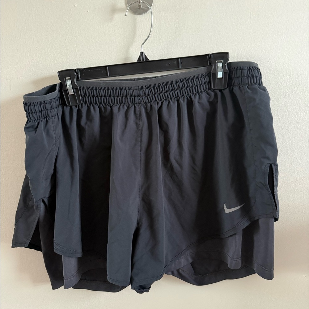 Nike 2-in-1 Black Layered Running Shorts